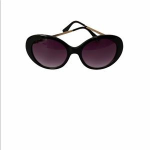 Retro Oval Black Cat Eye Sunglasses Vintage Style